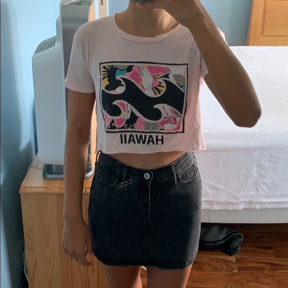Billabong Hawaii crop tee shirt